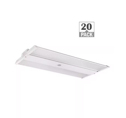 2 ft. 200W Equivalent 8,400-15,800 Lumens Compact Linear Integrated LED Dimmable White High Bay Light 4000K (20-Pack) - 91011058891