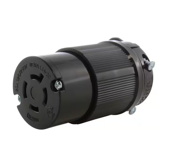 NEMA 20 Amp 125/250-Volt 4-Prong Locking Female Connector UL C-UL Approval - 91005164548
