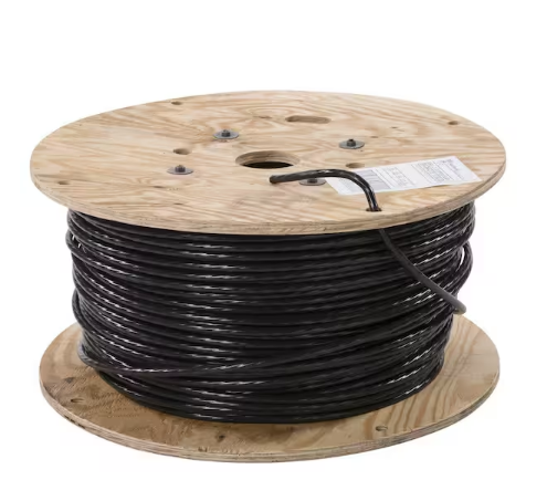 1000 ft. 2 Black Stranded CU USE-2 Cable - 9380347