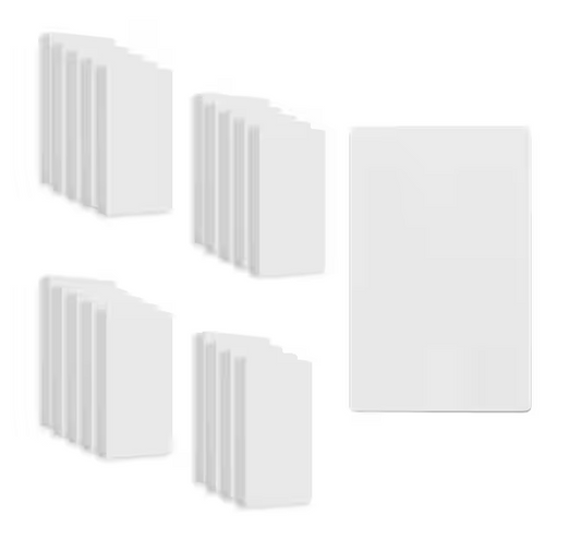 1-Gang White Blank Plate Cover Plastic Screwless Wall Plate (20-Pack) - 91010413728