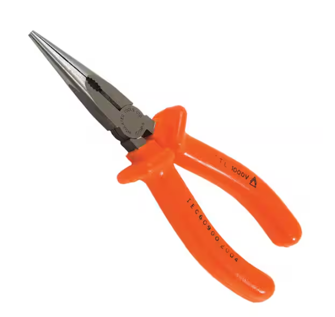 8 in. 1,000-Volt Insulated Long-Nose Pliers - 91011004834