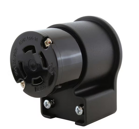 NEMA L14-30R 30 Amp 125/250-Volt 4-Prong Elbow Locking Female Connector With UL, C-UL Approval - 91010655611