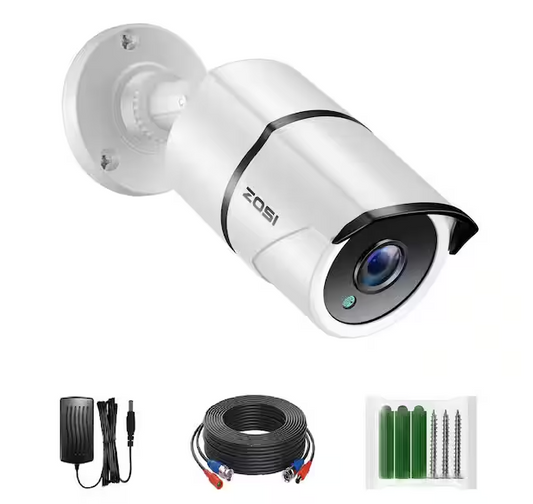 4K 8MP Ultra HD Wired Outdoor Security Bullet Camera with 100 ft. IR Night Vision, IP67 Weatherproof