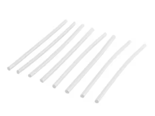 3/32 in. Heat Shrink Tubing, White (8-Pack) - 9151758