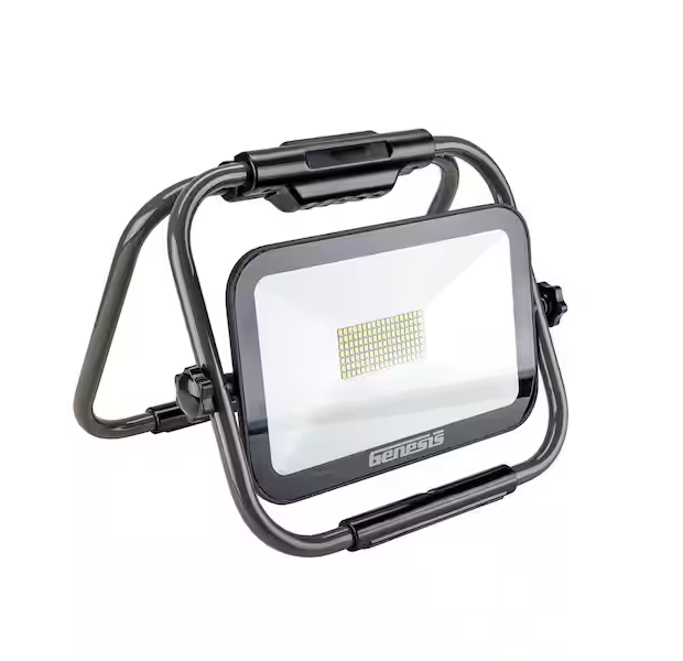 6500 Lumens Foldable LED Work Light with 5 ft. Power Cord, All Metal Stand, and Rotatable Lamp Head - 91006558066