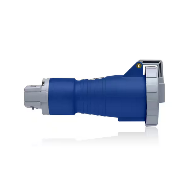 20 Amp 120-Volt/208-Volt 3-Phase WYE, 4P, 5W North American Pin and Sleeve Connector Industrial Grade Watertight, Blue - 91007207441