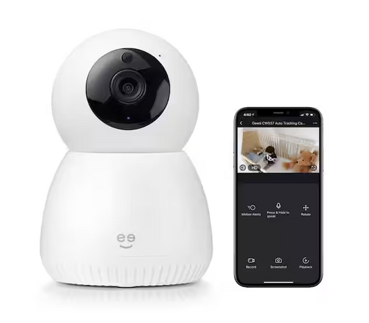 Scope WiFi Indoor Smart Motion Tracking Security Camera, No Hub Required, 2 Way Audio and Night Vison, Works with Alexa - 91006059278