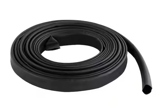 1/4 in. Heat Shrink Tubing 8 ft. Roll, Black - 9152393