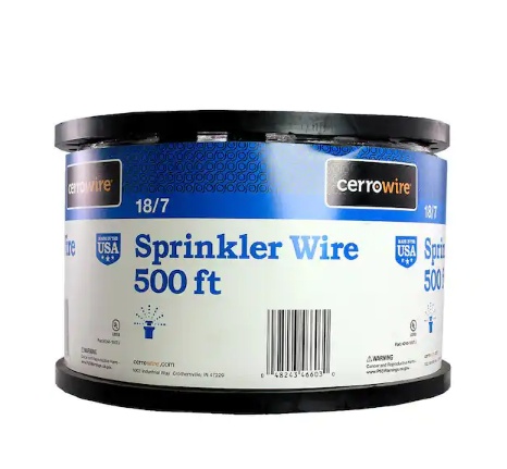 500 ft. 18/7 Black Solid Copper Sprinkler Wire - 9517848