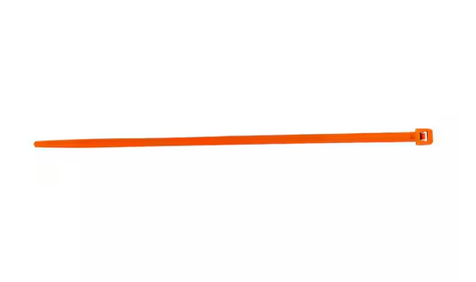 4.1 in. 18 lbs. Orange Cable Tie (100-Bag) - 91010360888