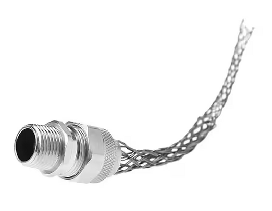 Pass & Seymour Flexcor Strain Relief Box Connector Single Weave 0.94 in. - 1.25 in. Cable Diameter