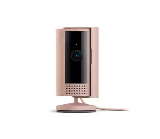 Indoor Cam (2nd Gen) - Plug-In Smart Security Wifi Video Camera, with Included Privacy Cover, Night Vision, Blush - 91011236832