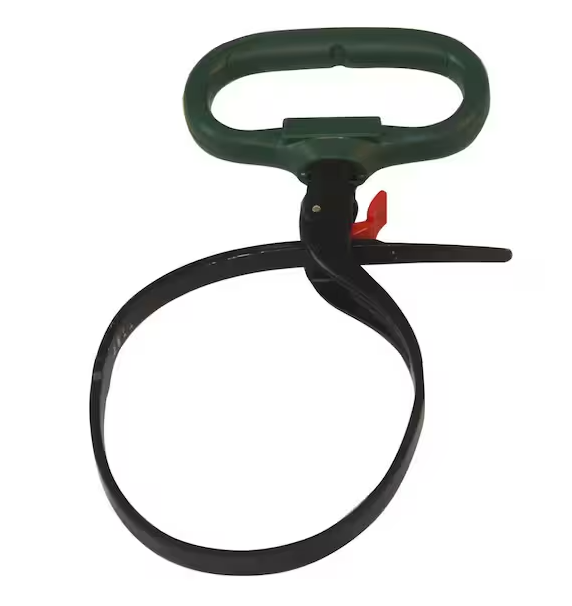 4 in. Reusable Heavy-Duty Clamp Cable Tie, Green - 91001562855