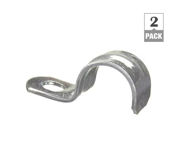 2 in. 1-Hole Electrical Metallic Tube (EMT) Straps Standard Fitting (2-Pack) - 9856347vv