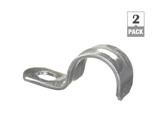 2 in. 1-Hole Electrical Metallic Tube (EMT) Straps Standard Fitting (2-Pack) - 9856347vv