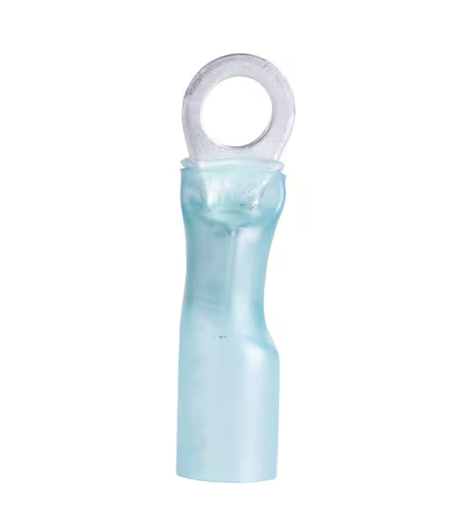 16-14 AWG 8-10 Stud Ring Spade Terminal, Blue (5-Pack) - 9279027