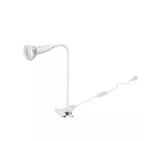 150-Watt White Equivalent Full Spectrum 1 Head Clip-on Gooseneck Grow Light for Indoor Plants 4000K Daylight - 91010519930