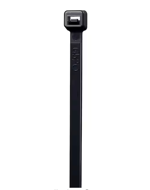 11 in. Double Locking Cable Tie, Black (100-Pack) - 9295858