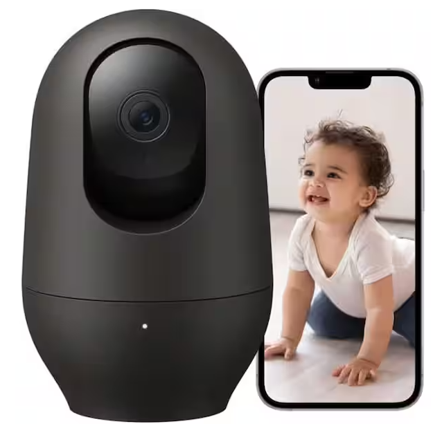 Wireless 1080p Full HD Indoor Black 360 Home Security Camera - 91008411265