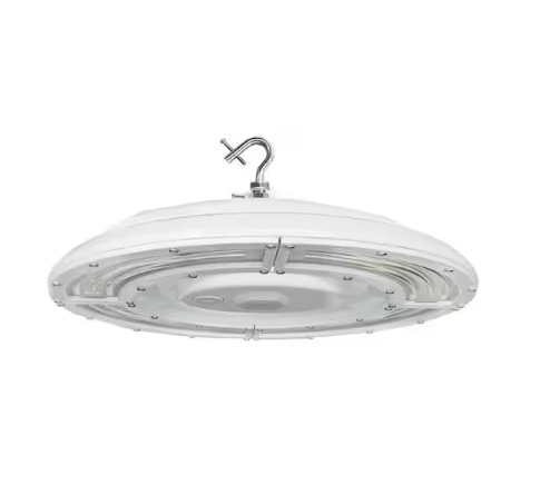 15 in. White Integrated LED UFO High Bay Light Fixture NSF Certified 3000/4000/5000K, 0-Volt to 10-Volt - 91011982537