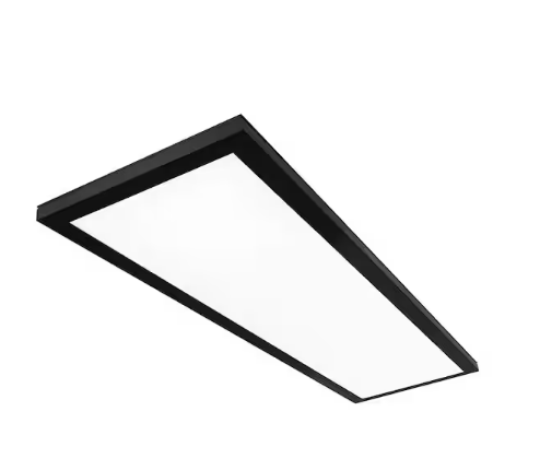 1 ft. x 4 ft. 50-Watt Dimmable Matte Black Integrated LED 4000 Lumens Flat Panel Ceiling Flush Mount Color Change 5CCT - 91009179141