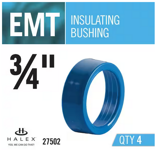 3/4 in. Electrical Metallic Tube (EMT) Insulating Bushing (4-Pack) - 9287381