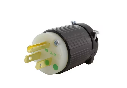 15 Amp 125-Volt NEMA 5-15P 3-Prong Medical Hospital Grade Green Dot Male Plug - 91004336632
