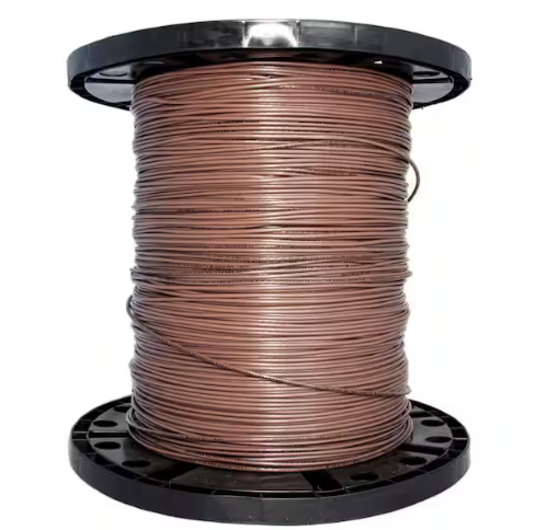 2500 ft. 12 Brown Stranded CU THHN Wire - 91001360920