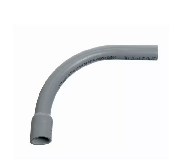 2-1/2 in. 90-Degree Schedule 40 PVC 36 in. Bend Radius Belled End Elbow - 9183146