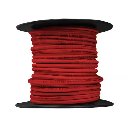 100 ft. 12 Gauge Red Stranded Copper THHN Wire - 9713519