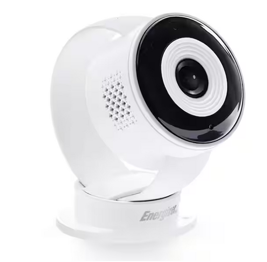 Smart Wi-Fi Plug-In White Indoor Wired Camera, 1080P Full HD, Cloud/Micro-SD Card Support - 91011360332