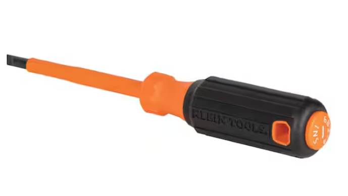 Insulated Screwdriver, 1/4 in. Cabinet, 4 in. Round Shank - 91006757038