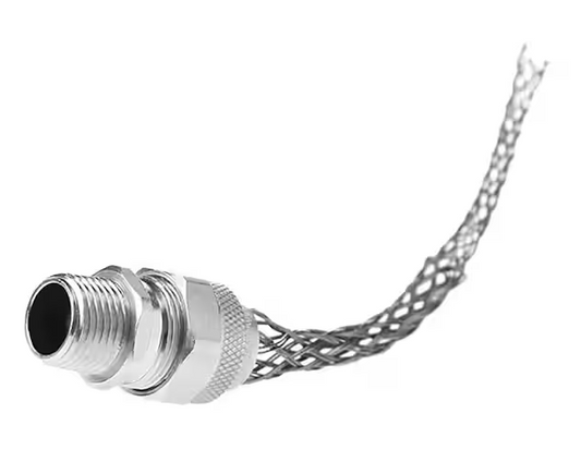 Pass & Seymour Flexcor Strain Relief Box Connector Single Weave 0.4 in. - 0.54 in. Cable Diameter - 9296184