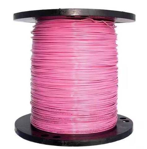 2500 ft. 12 Pink Stranded CU THHN Wire - 91001360921