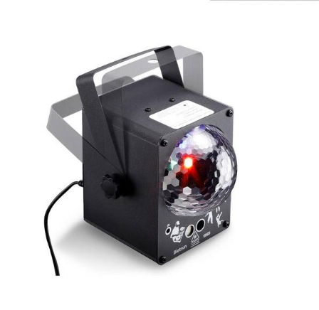 60 RGB LED Changing Disco Stage Light with Sound Activated and Bietrun Laser Rave Flashing Strobe Lights, Remote Control - 91012223126