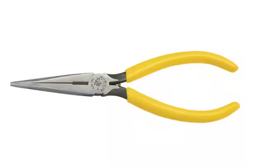 7 in. Standard Long Nose Side Cutting Pliers with Spring