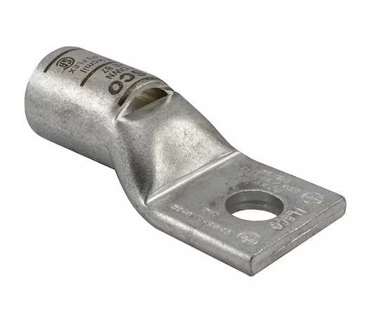 Surecrimp Copper Compression Lug Connector, Conductor Size 6,1 Hole, 1/4 in. Bolt Size (6-Pack) - 91006426921