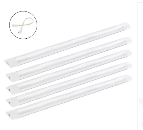 4 ft. 200-Watt Equivalence White-Integrated LED 4800 Lumens Commercial High-Bay Light 5500k Daylight (5-Pack) - 91009560344