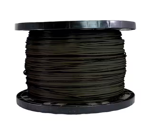 2,500 ft. 14 Gauge Black Stranded Copper THHN Wire - 91002665708