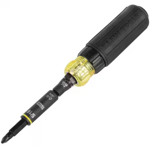 11-in-1 Ratcheting Impact Multi-Bit Screwdriver with Universal Handle - 91010882391