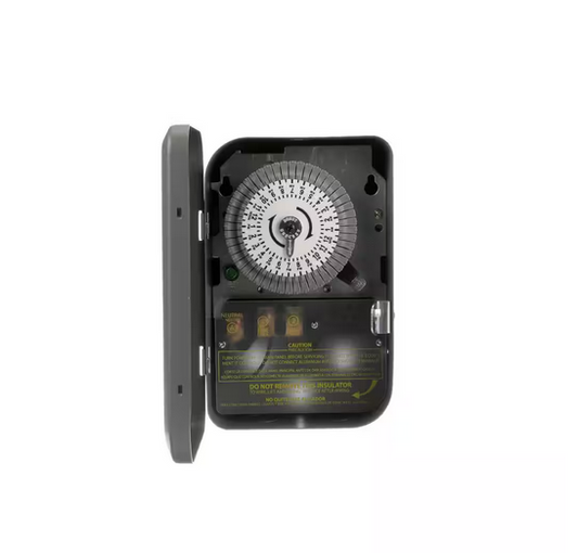 40-Amp 120-Volt SPST 24-Hour Mechanical Time Switch with Metal Indoor Enclosure