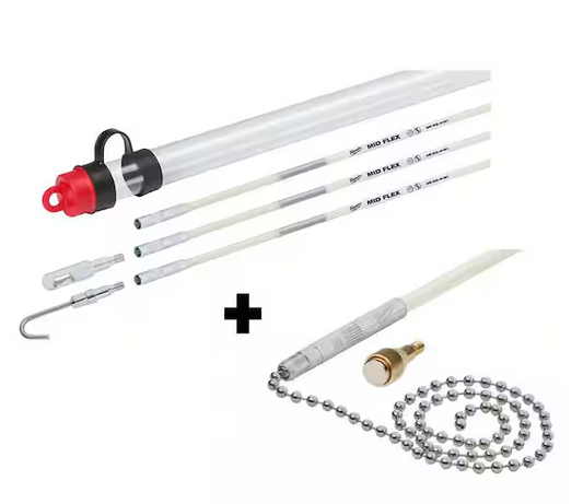 15 ft. Mid Flex Fiberglass Fish Stick Kit with Magnetic Fish Stick Tip and Accessories- 91011044026