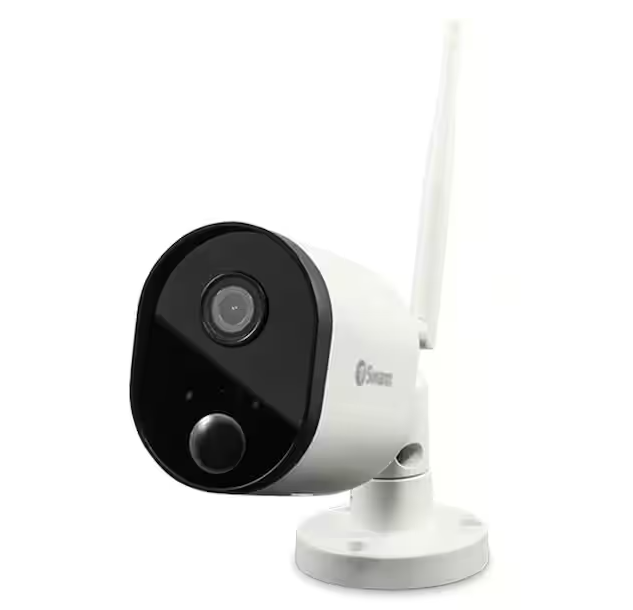 Refurbished 1080p Outdoor Surveillance Wi-Fi Camera Connects to Your Wireless Network - 91005834125