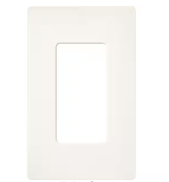 Claro 1 Gang Wall Plate for Decorator/Rocker Switches, Satin, Brilliant White (SC-1-BW) (1-Pack) - 91009236234