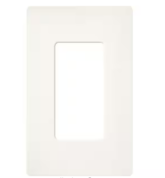 Claro 1 Gang Wall Plate for Decorator/Rocker Switches, Satin, Brilliant White (SC-1-BW) (1-Pack) - 91009236234