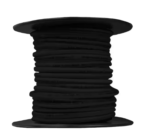 25 ft. 12 Gauge Black Stranded Copper THHN Wire - 9199553