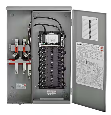 30 Space Outdoor All-In-One Meter Load Center Combo with 125 Amp Main Circuit Breaker - 91009516851