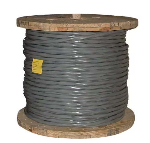 500 ft. 1-1-1-3 Gray Stranded AL SER Cable - 9242971