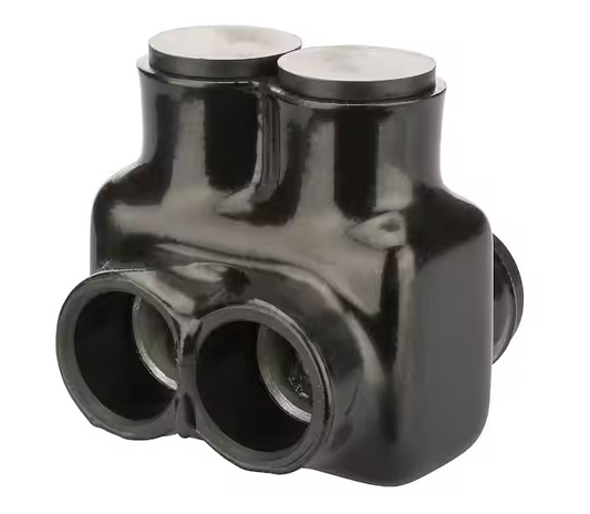 500 MCM - 4 AWG Insulated Tap Connector, Black - 91001839883