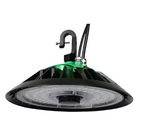 1 ft. Round 150-Watt Equivalent Integrated LED Dimmable Black High Bay Light, 5000K - 91010578442